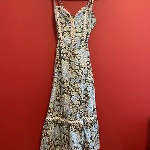70s vintage prairie dress